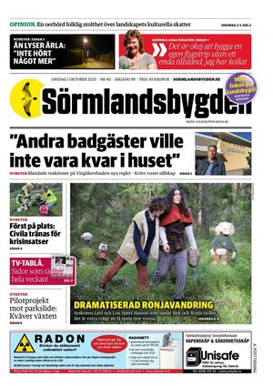 Förstasida Sörmlandsbygden