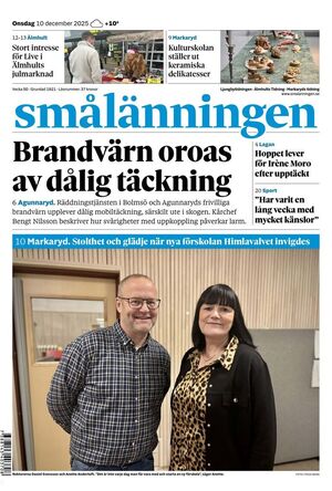 Förstasida Smålänningen