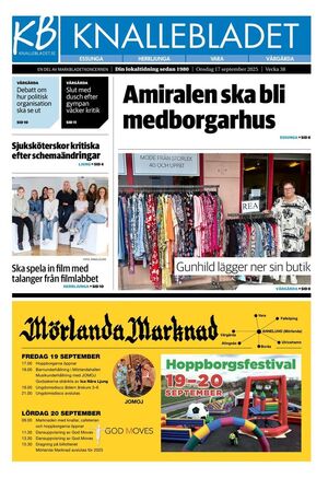 Förstasida Varbergs Tidning