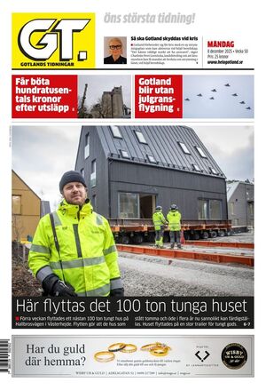 Förstasida Gotlands Tidningar