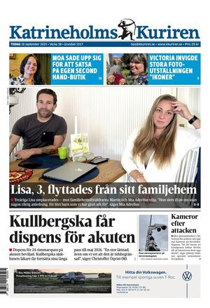 Förstasida Katrineholms-Kuriren