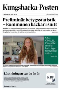 Förstasida Kungsbacka Posten