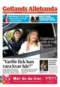 Förstasida Gotlands Allehanda