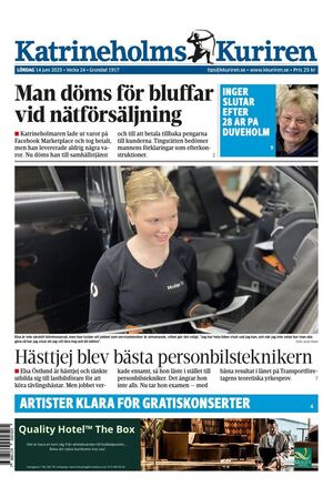 Förstasida Katrineholms-Kuriren
