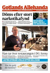 Förstasida Gotlands Allehanda