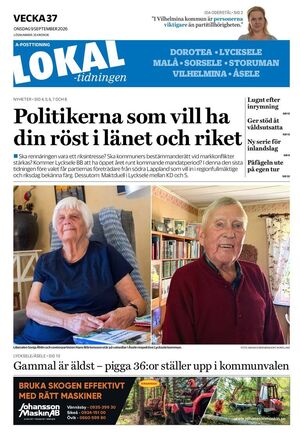Förstasida Lokaltidningen