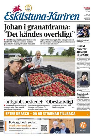 Förstasida Eskilstuna-Kuriren