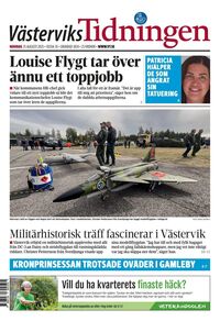 Förstasida Västerviks-Tidningen