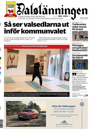 Förstasida Dalslänningen