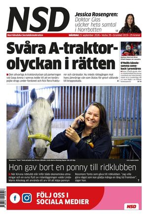 Förstasida Norrländska Socialdemokraten