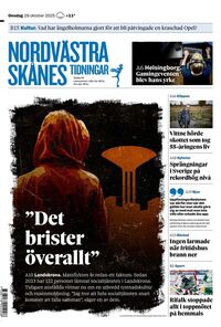 Förstasida Nordvästra Skånes Tidningar