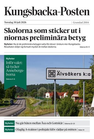 Förstasida Kungsbacka Posten