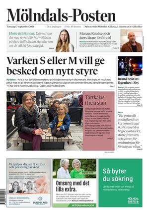 Förstasida Mölndals-Posten