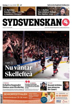 Förstasida Sydsvenskan Malmö