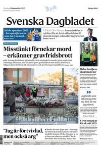 Förstasida Svenska Dagbladet