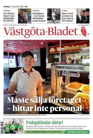 Förstasida Västgöta-Bladet