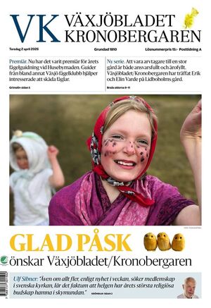 Förstasida Växjöbladet Kronobergaren