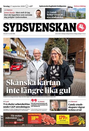 Förstasida Sydsvenskan Malmö
