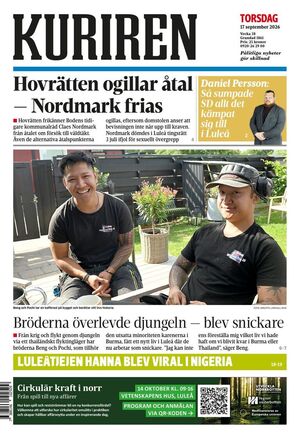 Förstasida Norrbottens-Kuriren