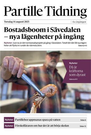 Förstasida Partille Tidning
