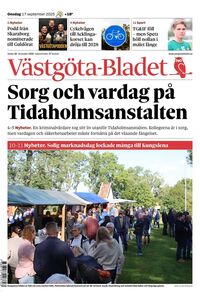 Förstasida Västgöta-Bladet