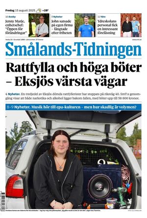 Förstasida Smålands-Tidningen
