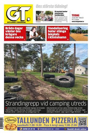 Förstasida Gotlands Tidningar