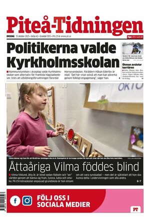 Förstasida Piteå-Tidningen