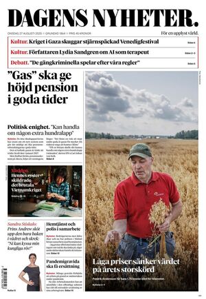 Förstasida Dagens Nyheter