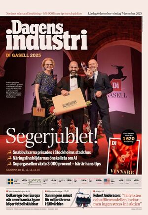Förstasida Dagens industri