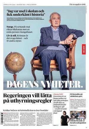 Förstasida Dagens Nyheter