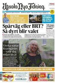 Förstasida Upsala Nya Tidning