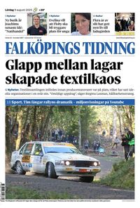 Förstasida Falköpings Tidning