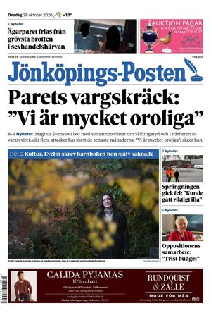Förstasida Jönköpings-Posten