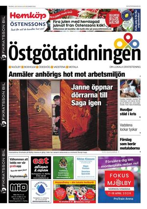 Förstasida Östgötatidningen