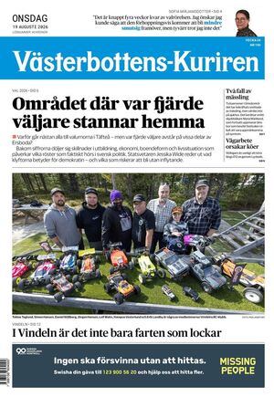 Förstasida Västerbottens-Kuriren