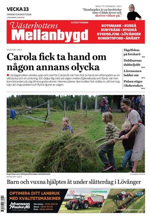 Förstasida Västerbottens Mellanbygd
