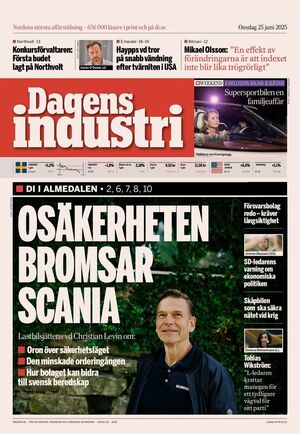 Förstasida Dagens industri