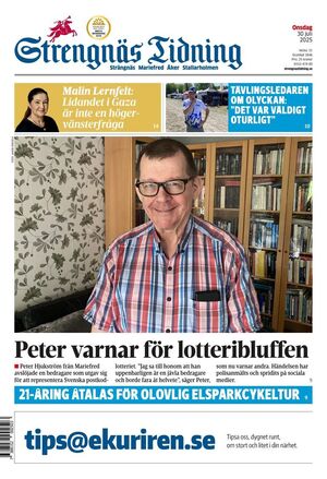 Förstasida Strengnäs Tidning