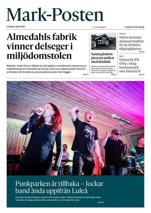Förstasida Mark-Posten