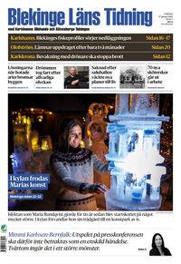 Förstasida Blekinge Läns Tidning