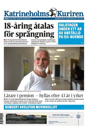 Förstasida Katrineholms-Kuriren