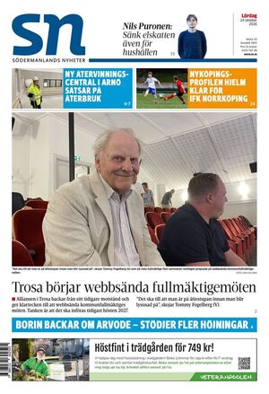 Förstasida Södermanlands Nyheter