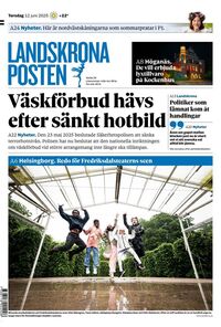 Förstasida Landskrona Posten