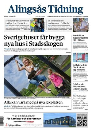 Förstasida Alingsås Tidning