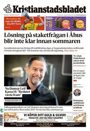 Förstasida Kristianstadsbladet