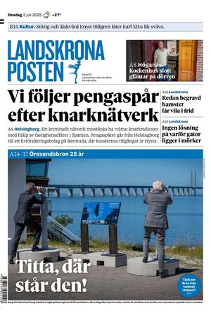Förstasida Landskrona Posten