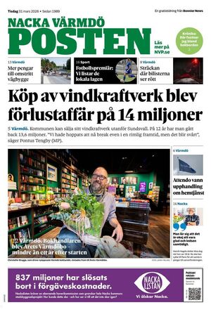 Förstasida Nacka Värmdö Posten Värmdö