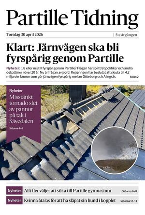 Förstasida Partille Tidning