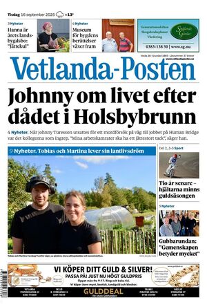 Förstasida Vetlanda-Posten